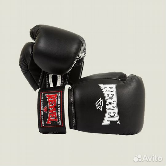 Боксерские перчатки Reyvel 18унц черные