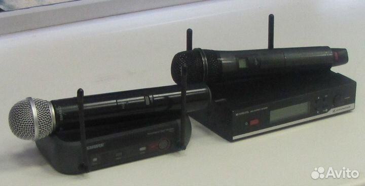Микрофоны Shure Sennheiser 2ш Pro Вокал Радио Orig