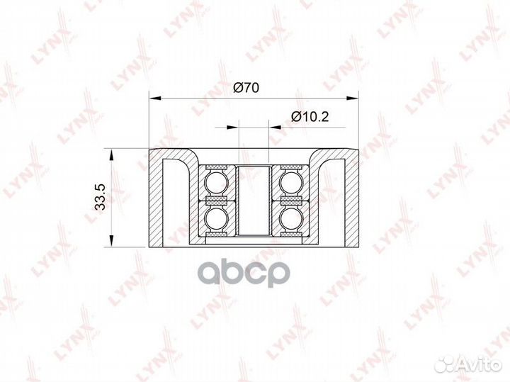 Ролик натяжной приводного ремня PB-5013 lynxauto