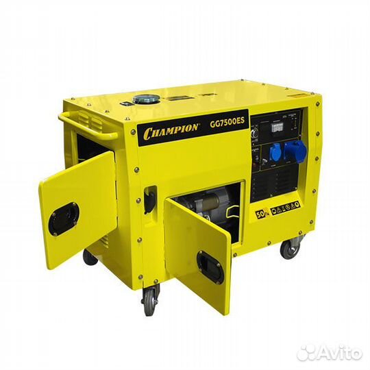 Генератор champion GG7500ES в шумозащитном кожухе