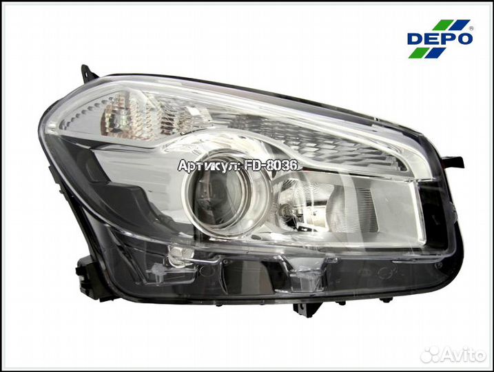 Qashqai фара правая