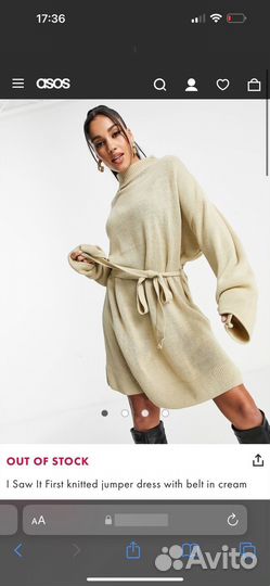 Вязаное платье ASOS