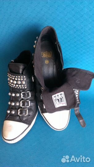 Кеды женские ASH на танкетке с шипами