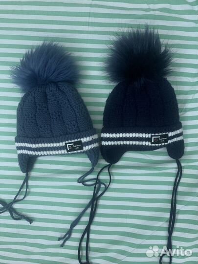 Шапки на мальчика 6 -12 месяцев