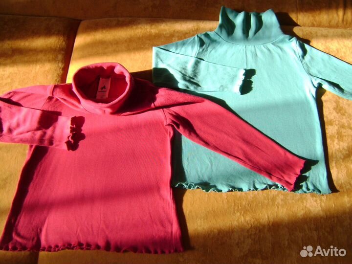 Девочке футболки, кардиган,платье,брюки 2-7л