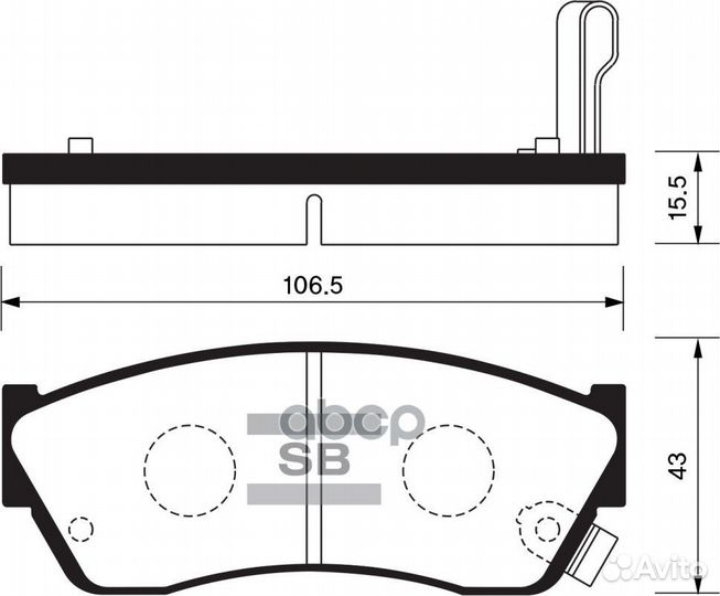 Колодки тормозные SP2009 Sangsin brake