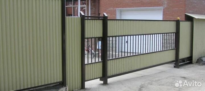 Забор из профлиста для дома под ключ