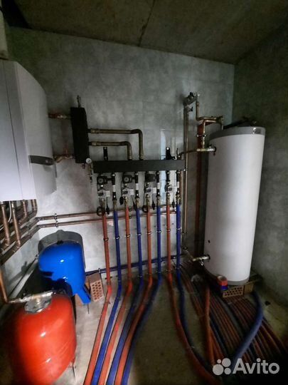 Монтаж отопления, тёплые полы, котельные