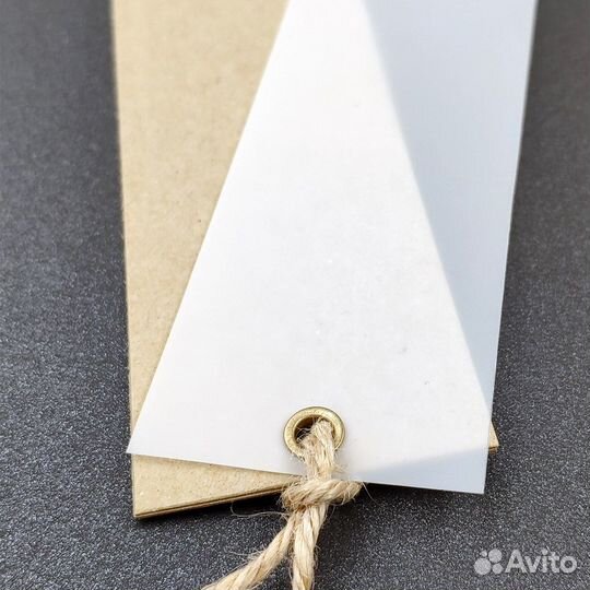 Печать бирок на одежду и товары. Бумага / картон