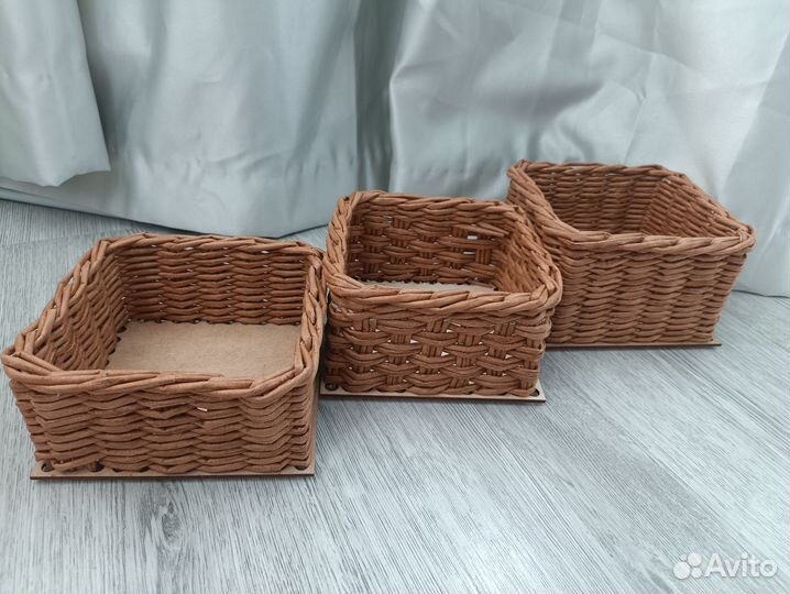 Карандашницы плетеные, салфеточницы плетеные