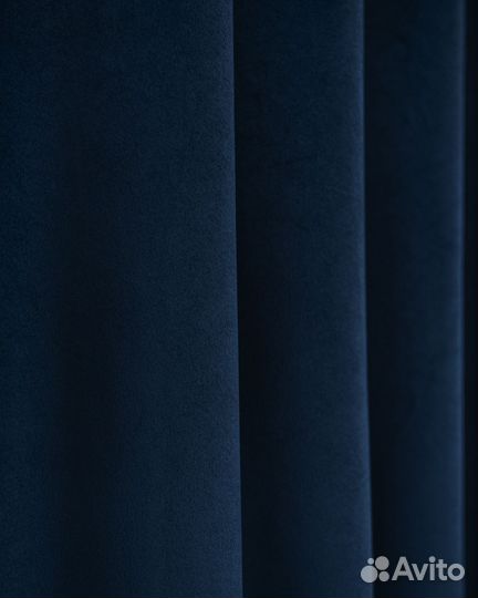 Шторы бархат Беллиссимо синяя ночь