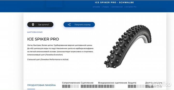 Schwalbe Ice Spiker Pro 27.5 х 2.25, покрышки,2 шт