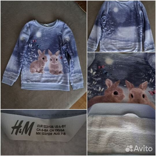 Одежда для девочки H&M и др. р.122, 128