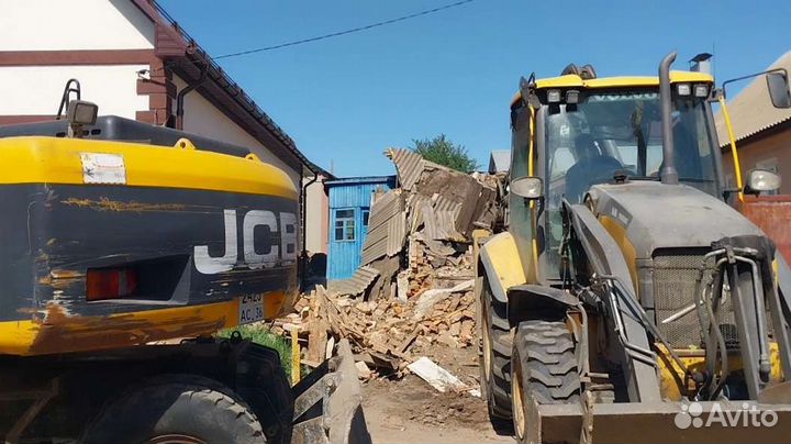 Демонтаж домов сарая
