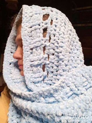 Палантин, накидка, плюш плюшевая ручная работа