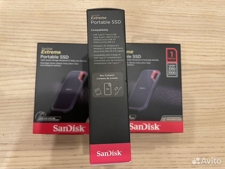 Sandisk extreme portable SSD 1TB новый