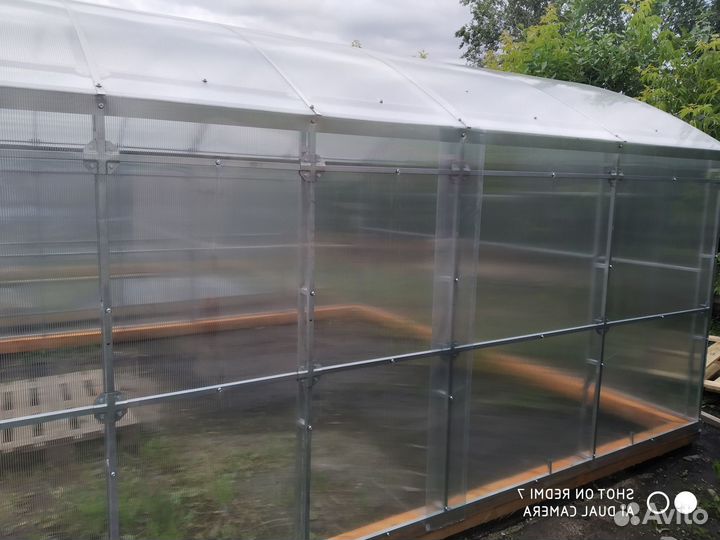 Каркас теплицы «Прямостенная» 3 на 6 метра шаг 1м