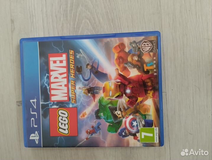 Диск на ps4 lego marvel