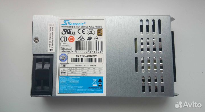 Блок питания Seasonic SSP-250SUB, 250Вт, 40мм