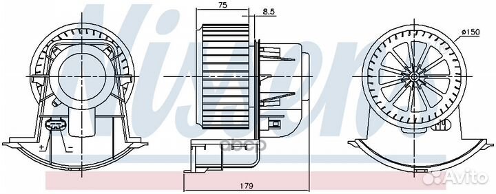 Вентилятор салона 87271 Nissens