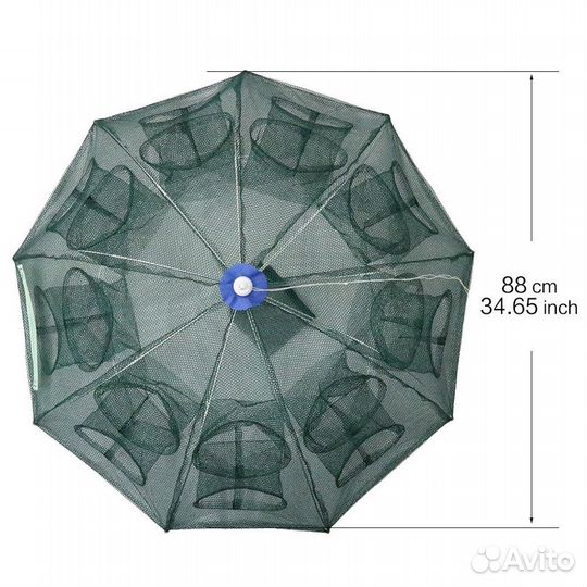 Раколовка зонт на 18 входов