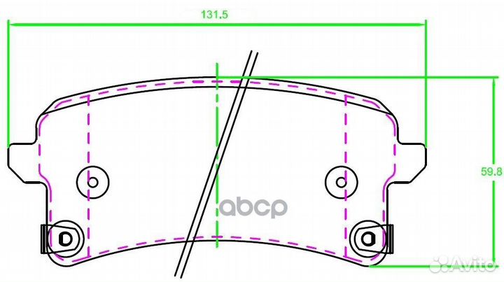Колодки торм. для а/м Haval H9 (17) диск. зад