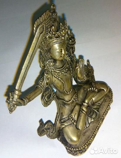 Бодхисаттва Манджушри Статуэтка из Бронзы ru*665c