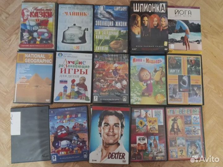 Двд диски с фильмами, мультфильмами, bbc