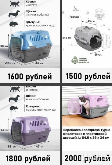 Новые переноски для кошек