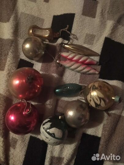 Игрушки ёлочные гирлянда СССР доставка