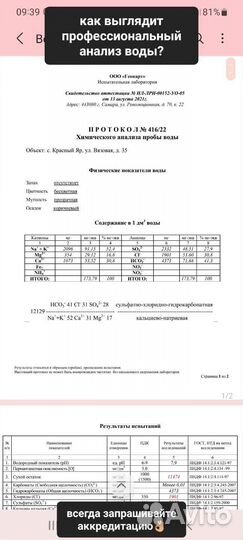 Химический анализ воды в лаборатории водоочистка