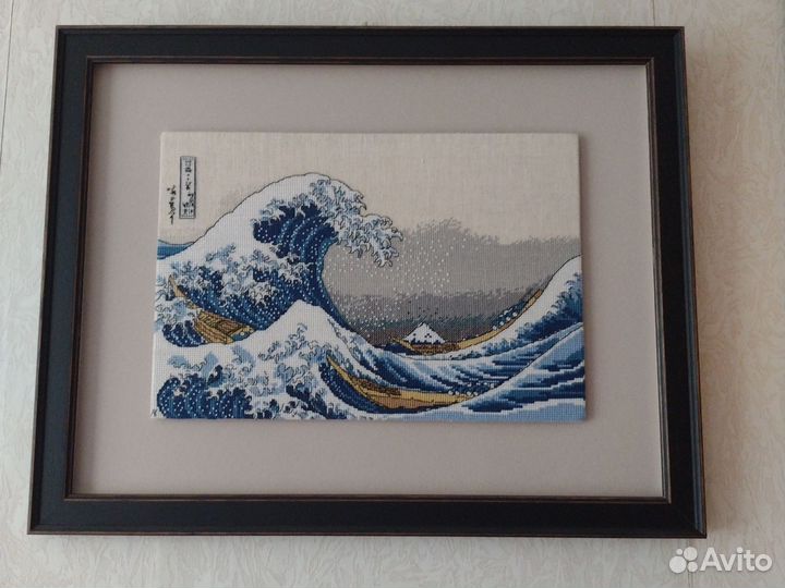 Картина вышитая