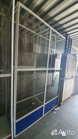 Витрины из профиля б/у 160/240см