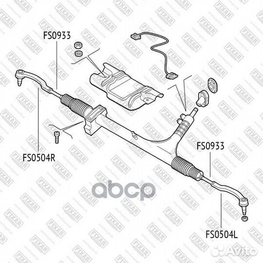 Тяга рулевая citroen Jumper 06/fiat Ducato 06