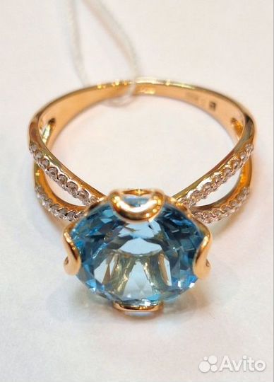 Золотое кольцо с камнем 19,5р