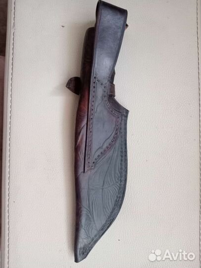 Изготовление ножен из кожи растительного дубления