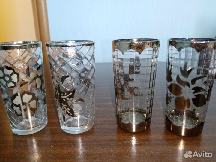 Стаканы высокие богемия