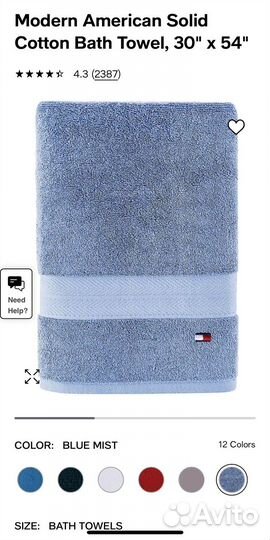 Tommy hilfiger полотенце