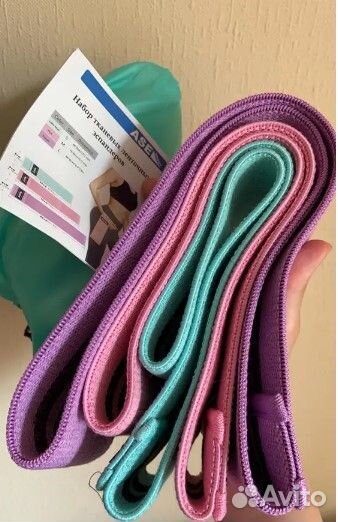 Набор новых тканевых резинок для фитнеса
