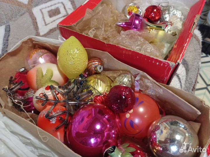 Ёлочные советские игрушки