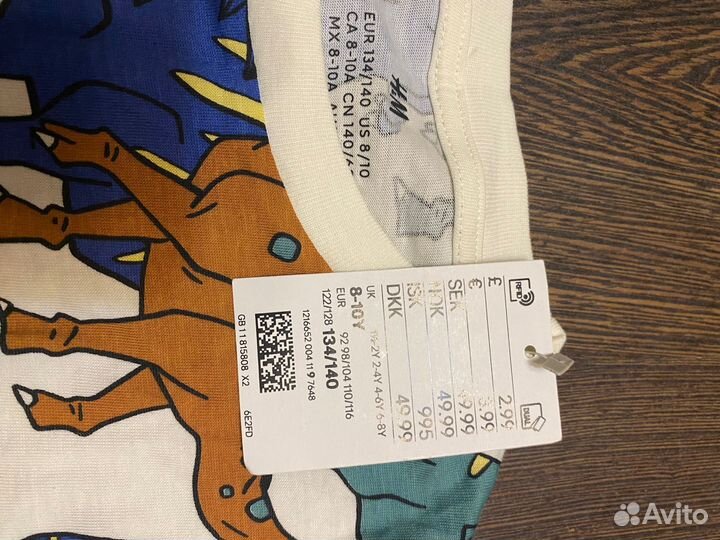 Футболка hm для мальчика 134/140