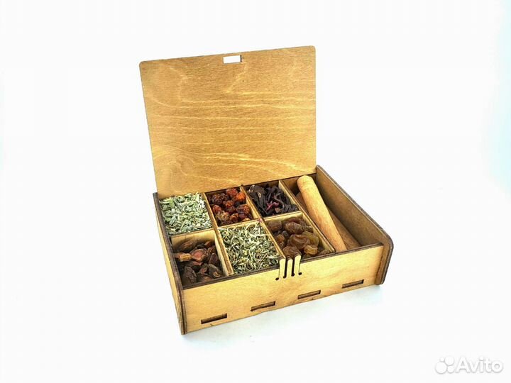 Глинтвейн в деревянной коробочке набор