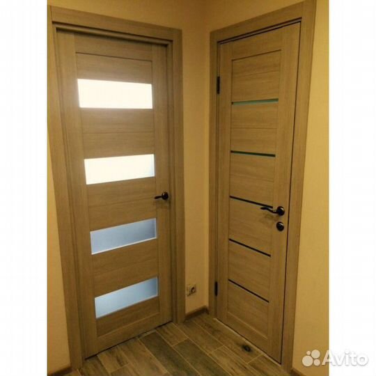 Межкомнатная дверь Эко Шпон, установка