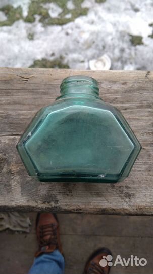 Чернильница бутылек старинная