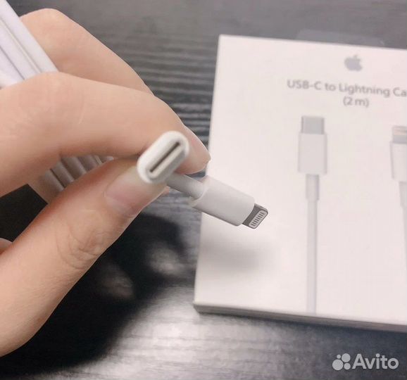 Кабель Apple Type-C lightning, 1м, белый