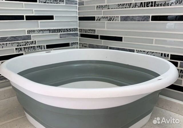 Таз силиконовый/складное ведро 5л/10л