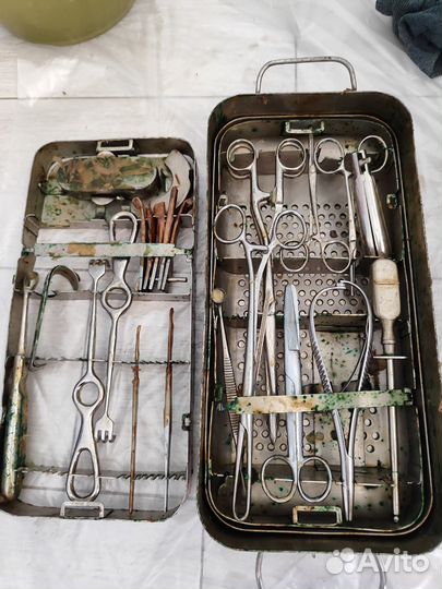 Ветеринарный хирургический набор советский новый