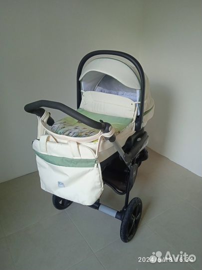 Коляска 3 в 1 сам Cortina Evolution Fiori 529