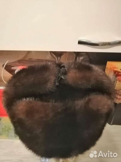 Норковая шапка мужская