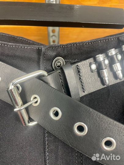 Широкие Джинсы Balenciaga Vetments black на руках